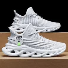 Frente única flor tamanho coco sapatos sola Dafei respirável sapatos casuais sapatos esportivos tricô