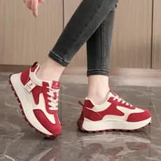 Sapatos sola coreana faculdade 2026 placa fina Casual outono primavera altura crescente sapatos yb2f28 respirável branco