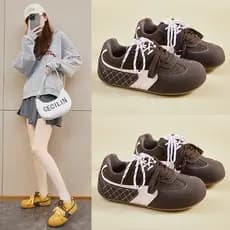 Tiro s01 sapatos casuais primavera sola branca grossa aumentando Hende rua feminino Retro sapatos treinamento 2026