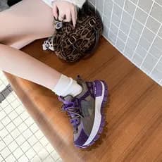 Aumentando pai Retro 2026 primavera feminino Casual macio luz sola sapatos Forrest Gump sapatos esportivos sola sapatos