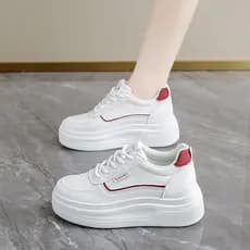 Macio estilo Casual branco verão fino t9903 sapatos internos sapatos femininos aumentando esportes leve placa sola
