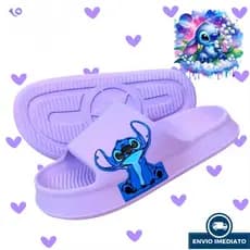 Chinelo Slide Feminino infantil Nuvem antiderrapante Personagem