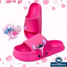 Chinelo Slide Feminino Infantil Nuvem Antiderrapante Personagem