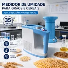 Medidor De Umidade Para Grãos E Cereais Alta Precisão Profissional 35 Tipos Pronta Entrega