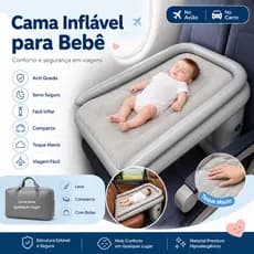 Cama De Aviao Inflavel Viagem Bebe Colchao Portatil Infantil Carro Berço Extensor De Assento