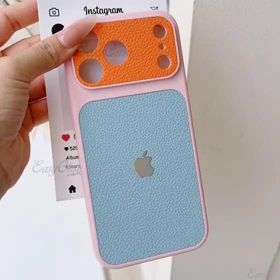 Capa De Dopamina Multicolorida Com Padrão De Pele De Lichia Para iPhone 17 16 15 14 13 12 ProMax Traseira De Proteção An
