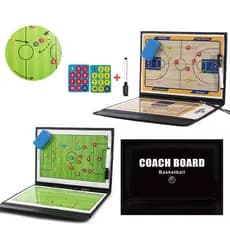 Kit Prancheta Quadro Tática Magnética Para Campo De Futebol Basquetebol Ensino De Exercícios Táticos