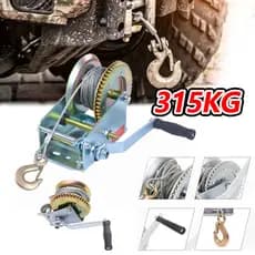 Guincho Manual de Catraca TNT com cabo de aço para Carreta Lancha Barco Jet Ski até 315kg