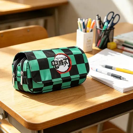 Estojo Escolar Anime Demon Slayer Para Estudantes Infantil