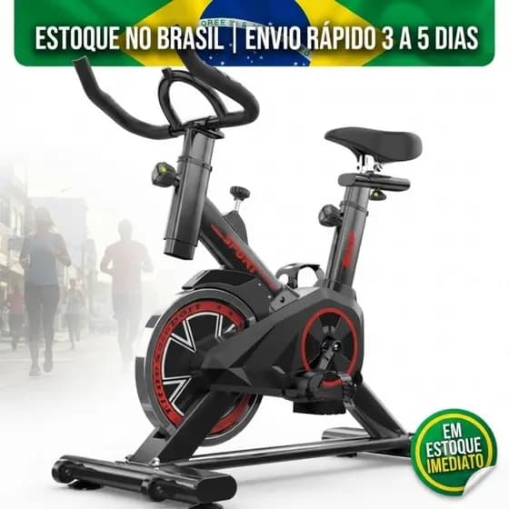 Bike Spinning Ergométrica Estoque Local Brasil Treino Emagrecimento Silenciosa Até 120kg Envio 3-5 Dias