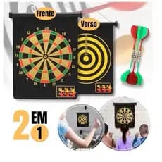 🎯 Alvo Magnético Infantil com Dardos | Brinquedo Educativo Seguro | 2 em 1 Dobrável