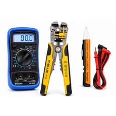 Kit Exbom Multímetro Digital MD-200L + Alicate Decapador LT-1918 + Detector de Tensão DT90