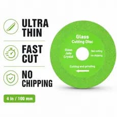 Disco Diamantado 4" 100mm Corte Fino Vidro Cerâmica Mármore Serra Circular