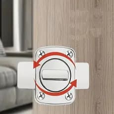 Fechadura Porta Aço Inox Tranca de Segurança Anti Roubo Instalação Rápida