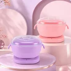 Aquecedor De Cera Rosae Roxo Dobrável De Silicone Fácil De Limpar Portátil PANELA DE CERA Bivolt