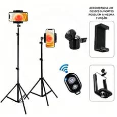Tripé Universal para Celular Camera e Webcam 2.10m tripe