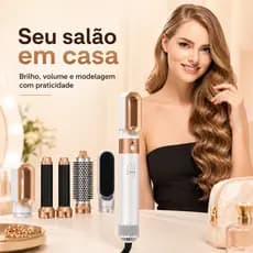 Secador de Cabelo Escova de Ar Quente 5 em 1 Modelador de Cabelo 110v ou 220v