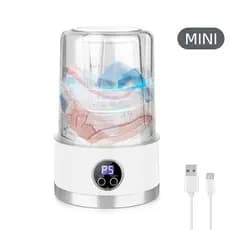 Mini Lavadora Automática, Leve E Portátil, Lava Roupas Pequenas Para Uso Diário