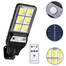 Luminária Solar 108 LEDs COB Sensor de Movimento IP65 à Prova d'Água Luz Externa