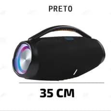Caixa de Som Boombox 3 Bluetooth - Potência 70W, Graves Potentes, Design Compacto - Preto, 23cm