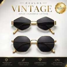 NEWS 2 peças Óculos de sol Moda Feminina Armação Metálica Oval hexagonal Óculos vintage dia dia Férias VINTAGE
