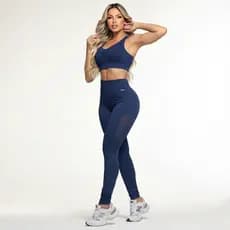 Conjunto Selene Feminino Top e Legging Empina Bumbum Fitness Academia Original