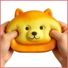 Bonito Brinquedos Fidget Dos Desenhos Animados Não Pegajoso Pão Estresse Comida Espremer Sensoriais Para Crianças Adulto