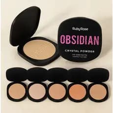 Pó Compacto Crystal Powder Coleção OBSIDIAN BY RUBY ROSE