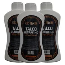 Kit 3 Talco Mentolado Ultrafino Ge Hair 200g Barbeiro Profissional Envio Imediato
