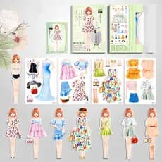 Magnetic Dress Up Baby , Princesa Magnética Vestir Bonecas De Papel Doll Magnet Jogos , Fingir E Brincar De Viagem