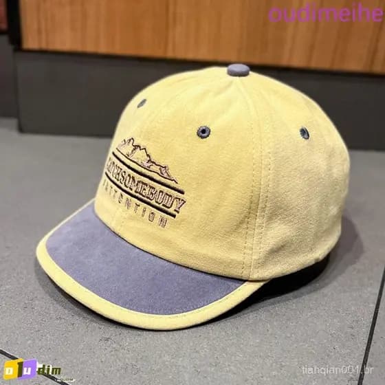 Chapéu De Beisebol De Aba Curta OUDIMEIHE , Boné Casual Estilo Coreano , Protetor Solar Bordado De Algodão