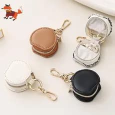Mini Caixa De Joias Portátil-Organizador Suspenso Adequado Para Viagens Brincos , Tachas , Anéis E Acessórios Pequenos ,