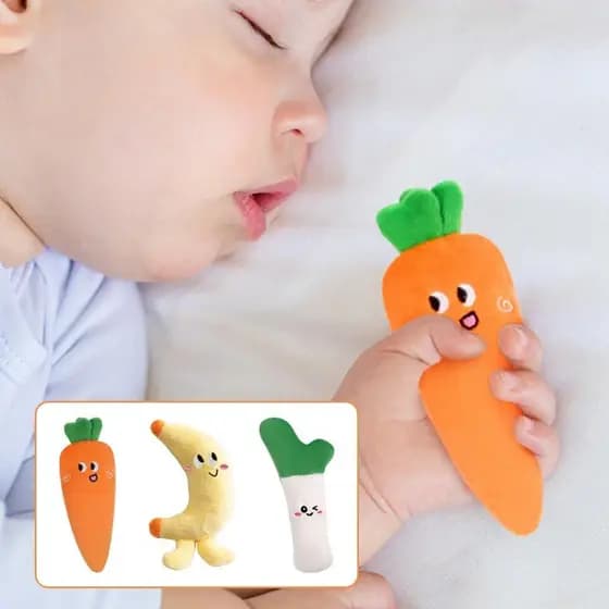 Bebê Mão Anel Boneca Calmante Aperto De Corda Brinquedo Susto Dormir Anti Salto F9w3