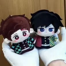 Boneca De Algodão Demon Slayer Giyu Tomioka De 10 cm-Pelúcia Fofa Hashira-Brinquedo Macio De Personagem De Anime-Present