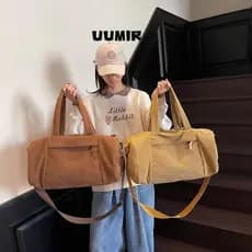 Bolsa De Ombro Umir , Crossbody De Veludo Cotelê De Grande Capacidade , Bolsas Leves