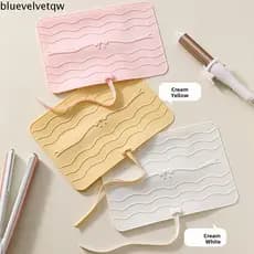 Bolsa De Armazenamento Para Modelador De Cabelo BLUEVELVETQW , Dobrável Alisador De Silicone , À Prova D'água