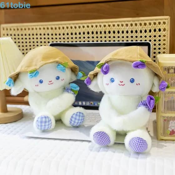 Brinquedo De Pelúcia De Cordeiro TOBIE , Boneca Ovelha De Desenho Animado De Simulação Fofa E Macia De Animal Kawaii , D