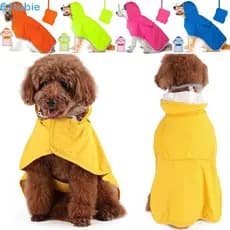 Capa De Chuva Para Cachorro TOBIE , Com Capuz De Alta Visibilidade À Prova De Vento , Roupas Fluorescentes Animais De Es