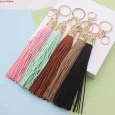 Chaveiro De Borla De Couro JUNYUE , Pingente De Strass Estilo Étnico Pu Bolsa De Moda Criativa DIY
