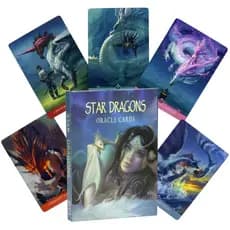 Estoque pronto 10.5 * 7.5 cm Star Dragon Oracle Card Inglês Jogo de tabuleiro Jogo de cartas Star Dragons Oracle