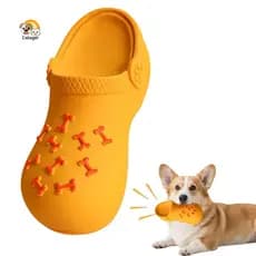 Dog Dental Care Toy Squeaky Chew – Durable Bite-resistant Interactive Shoe for Puppies Teething Relief Boredom Buster