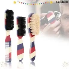 NAILSDECOR Escovas De Estilo De Barba , Pente Dupla Face De Limpeza De Escultura Profissional De Cabelo Útil Para Barbea
