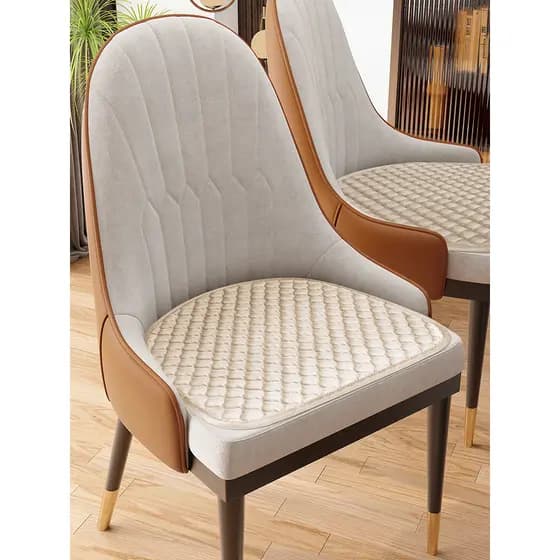 Almofada curvada para cadeira de jantar, mesa de jantar doméstica, formato de ferradura, almofada para cadeira, mesa de
