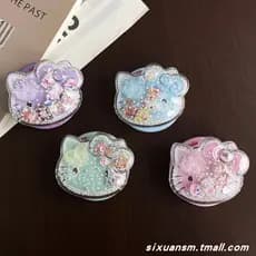magsafe popsocket griptok magsafe Japonês coreano estilo INS dos desenhos animados Bowknot gato agitando feliz fluxo pér