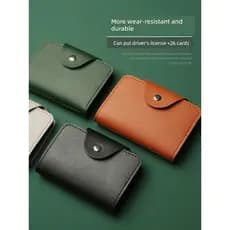 carteira masculina carteira masculina com ziper Porta-cartões Anti-desmagnetização masculino com posição de identificaçã