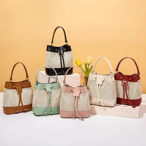 Bolsa bolsa transversal feminino Cor combinando moda feminina saco oco balde saco versão coreana senhoras saco do mensag