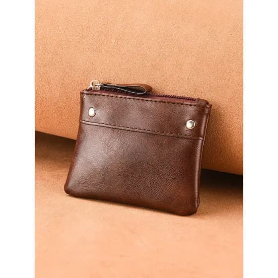 carteira masculina carteira masculina com ziper Zíper pequeno Mini estudante feminino chave moeda bolsa