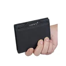 carteira masculina com ziper carteira masculina Homens carteira curta Ultra-fino simples Slot para cartão multifuncional