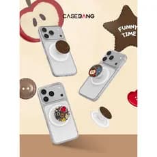 griptok magsafe magsafe popsocket CASEBANGx Hot Cocoa Series Surpresa Airbag Magnético Celular Retrátil Destacável Supor