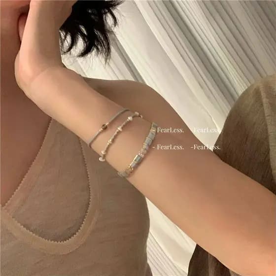 pulseira feminina pulseira Rudie in the Wild Fresh Summer Retro Nicho Design Pulseira Coleção Empilhamento Pulseira Comb